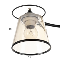 Люстра "Каэль" 3хЕ27 40Вт черно-бронзовый 44х44х17,5 см Люстра "Каэль" 3хЕ27 40Вт черно-бронзовый 44х44х17,5 см