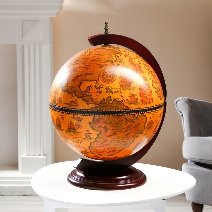Глобус бар декоративный "Винтажная карта" 46х41х56,5 см