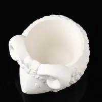 Кашпо "Баран" 12х10х7 см, натуральный, гипс