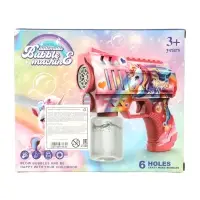Генератор мыльных пузырей "Единорожка",световые эффекты, работает от батареек