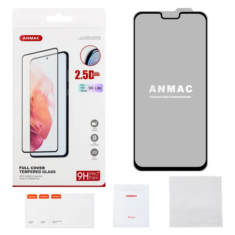 Защитное стекло Huawei Honor 9X Lite/8X Full Cover ANMAC Арт.1137369