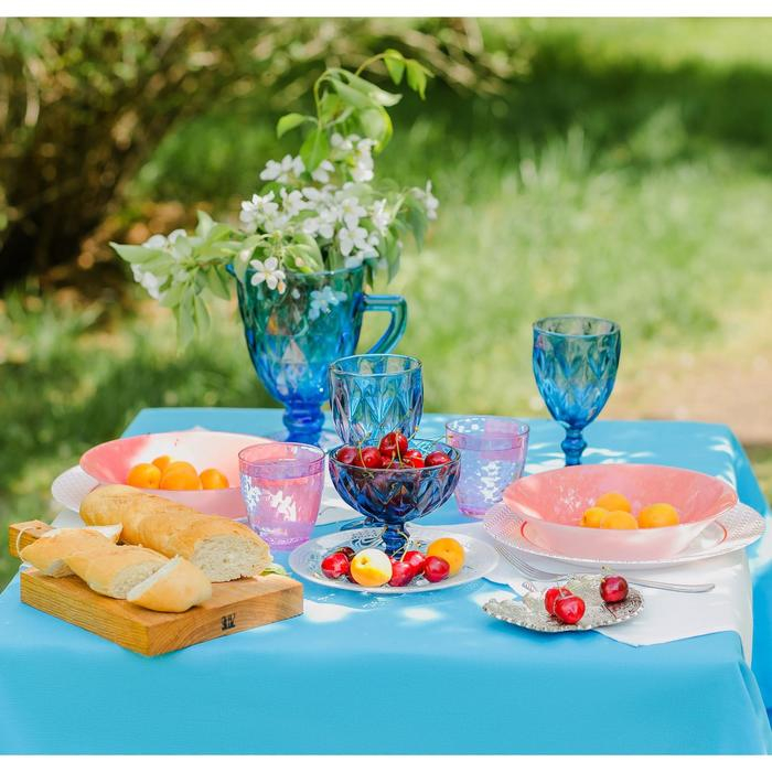 Кувшин для воды стеклянный Magistro &laquo;Круиз&raquo;, 1,1 л, 14&times;19,5 см, цвет синий