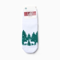 Носки женские махровые А.6с84, цвет белый, р-р 23-25