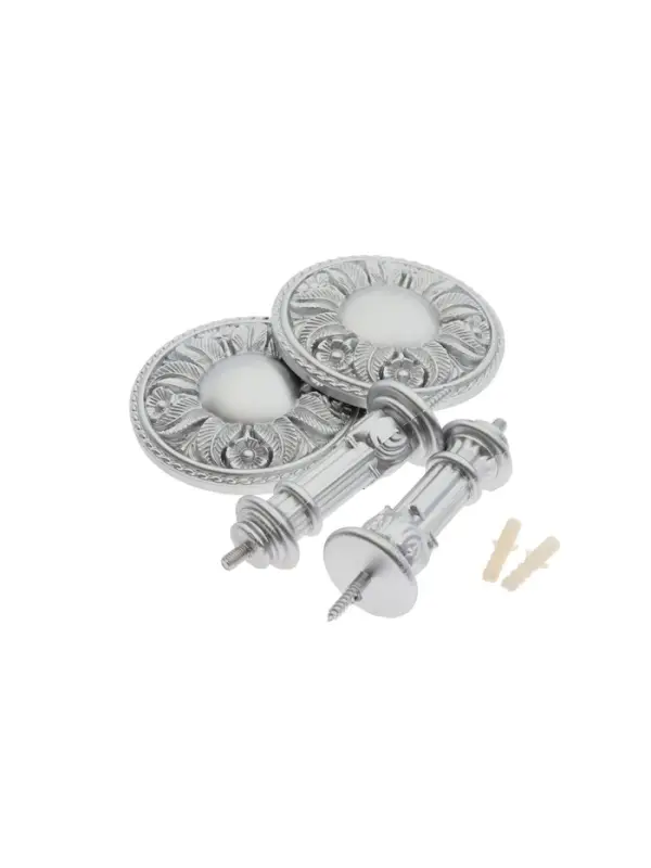 Крючок для штор CAPPIO KS031, d=95 мм, цвет серебро, 2 шт