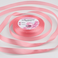 Лента атласная, 12 мм &times; 23 &plusmn; 1 м, цвет розовый персик №66