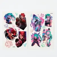 Переводные татуировки детские &laquo;Девушка с базукой&raquo;, тату &mdash; 2 листа