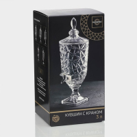 Диспенсер для напитков стеклянный Magistro &laquo;Сияние&raquo;, 2,7 л, 17&times;50 см