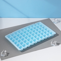 Форма для льда Доляна, 29&times;17,5&times;2,5 см, 60 ячеек, цвет МИКС