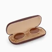 Футляр для очков Июнь2503, 16*5,8*3 см, хлопушка, коричневый