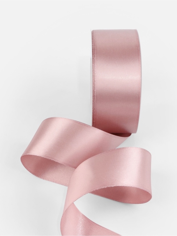 Лента атласная двухсторонняя №164 38мм*25±1м пудровый TR Лента атласная двухсторонняя №164 38мм*25±1м пудровый TR