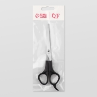 Ножницы парикмахерские с упором, лезвие &mdash; 6,5 см, цвет чёрный