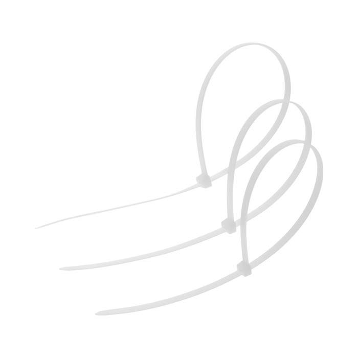 Хомут нейлоновый ТУНДРА krep для стяжки, 9х600 мм, белый, в упаковке 100 шт. Хомут нейлоновый ТУНДРА krep для стяжки, 9х600 мм, белый, в упаковке 100 шт.