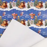 Бумага упаковочная &laquo;Новый год&raquo; 70 х 100 см, Щенячий патруль