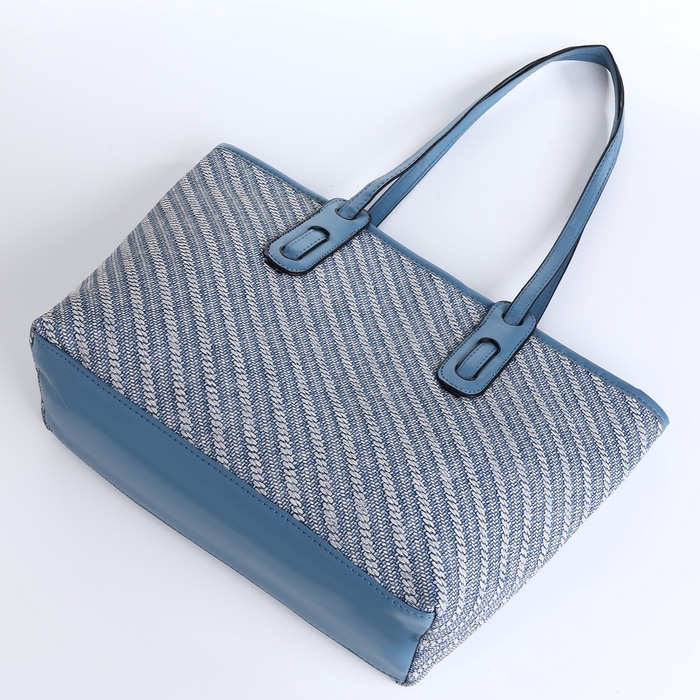 Сумка женская на молнии, средний размер, цвет голубой Сумка женская на молнии, средний размер, цвет голубой