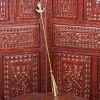 Ложка для обуви &laquo;Якорь с канатом&raquo;, 52&times;5.5&times;1 см, латунь