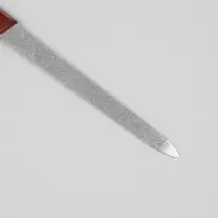 Пилка металлическая для ногтей, 17 см, цвет янтарный