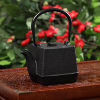 Чайник для плиты Доляна &laquo;Бокей. Этно&raquo;, 700 мл, с ситом, чугун, с эмалированным покрытием, индукция, цвет чёрный