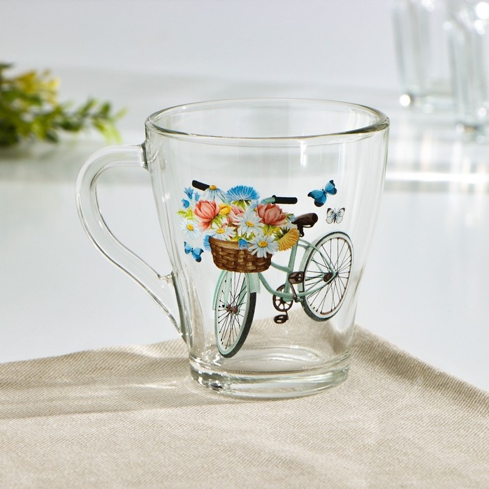 Кружка стеклянная &laquo;Грация. Романтика&raquo;, 250 мл