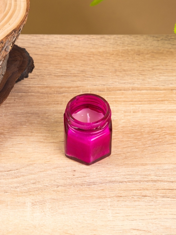 Свеча вотивная в стеклянной баночке, 100 г, ягодный микс