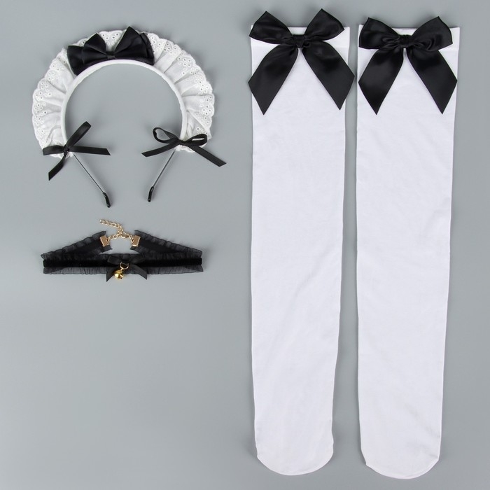 Карнавальный набор &laquo;Милая&raquo;, аниме (ободок+ чокер+ гольфы)