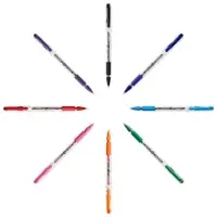 Ручка гелевая, синяя, тонкое письмо 0,5 мм, BIC Gelocity Stiс, удобный держатель для письма