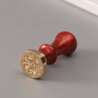 Печать для сургуча с пластиковой ручкой "Буква C на вензеле" 2,5х2,5х6,3 см