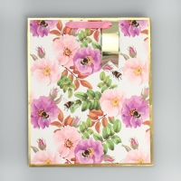 Пакет подарочный, упаковка, &laquo;Нежные цветы&raquo;, 30.5 х 25.4 х 12.7 см