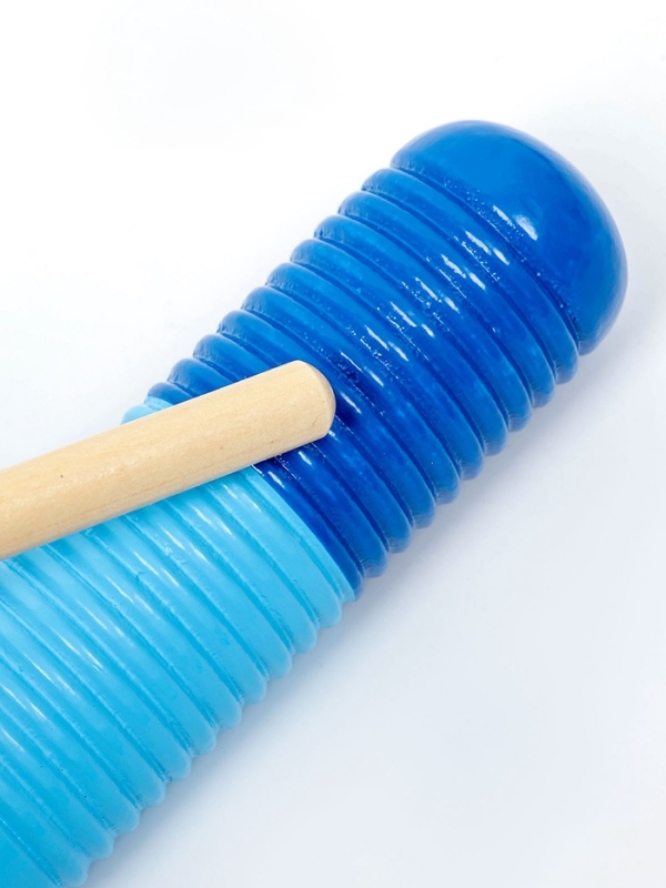 Музыкальный инструмент Гуиро Music Life трещотка, 14 х 4,5 см, синий с голубым Музыкальный инструмент Гуиро Music Life трещотка, 14 х 4,5 см, синий с голубым