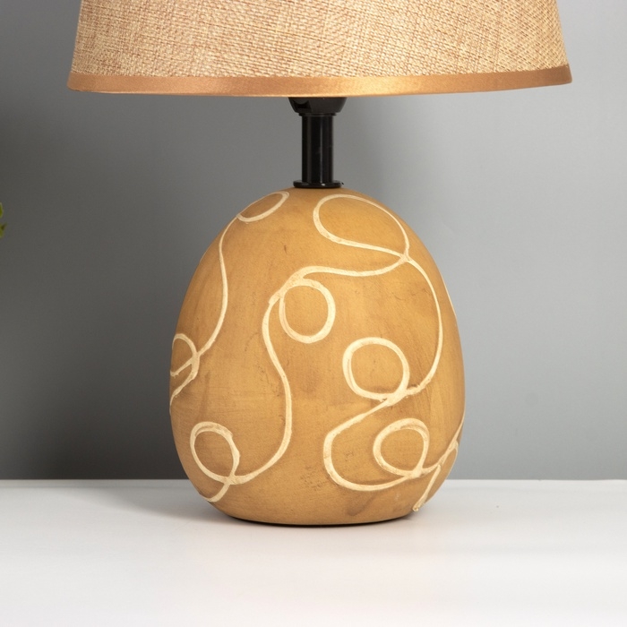 Лампа настольная "Притча" 1х40Вт Е14 коричневый 20х20х32см