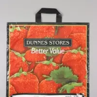 Пакет "Клубника", полиэтиленовый с петлевой ручкой, 45 х 45 + 3 см, 60 мкм