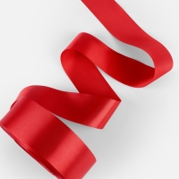 Лента атласная, 50 мм, 100&plusmn;5 м, красная