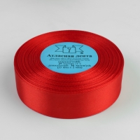 Лента атласная, 25 мм &times; 33 &plusmn; 2 м, цвет красный №026