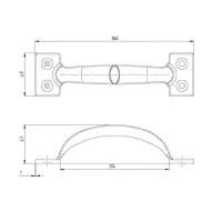 Ручка-скоба РС-120, покрытие полимер