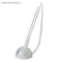 Ручка шариковая 0.5 мм на подставке "Стоп" с липучкой и шнуром, стержень синий, корпус БЕЛЫЙ