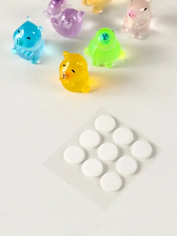 Сувенир полистоун флюоресцентный "Капибары" набор 6 шт 1,7х2 см