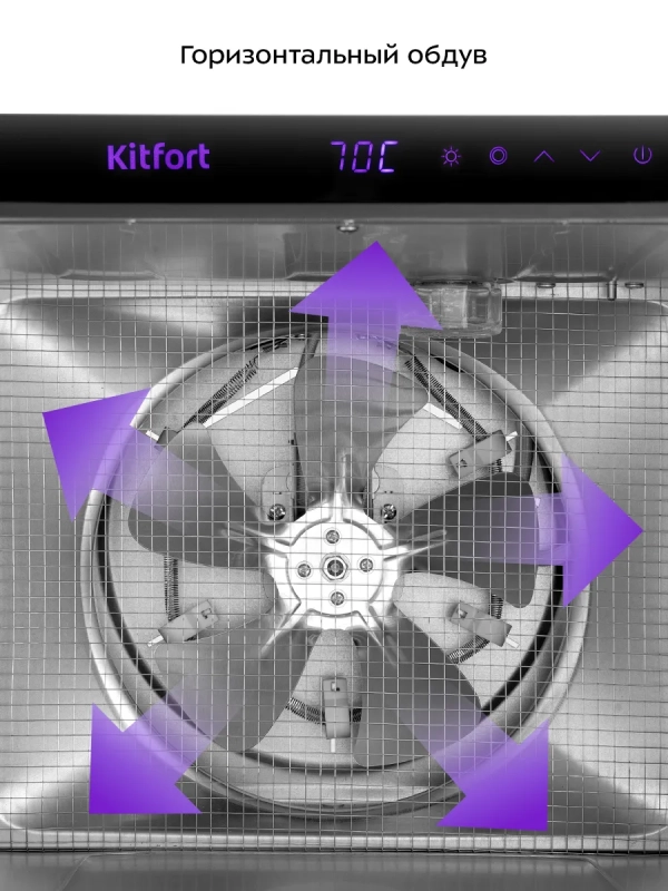 Сушилка электрическая для овощей и фруктов КТ-4956 - 675 Вт