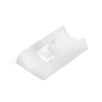 Держатель самоклеящийся для проводов и гирлянд ТУНДРА, 28&times;16&times;9 мм, белый, 12 шт.