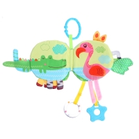 Мягкая книжка - подвеска с прорезывателем «Слоник» Мягкая книжка - подвеска с прорезывателем «Слоник»