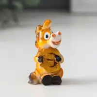 Сувенир полистоун "Коняшка с валютой" МИКС 3х2,5х4,5 см