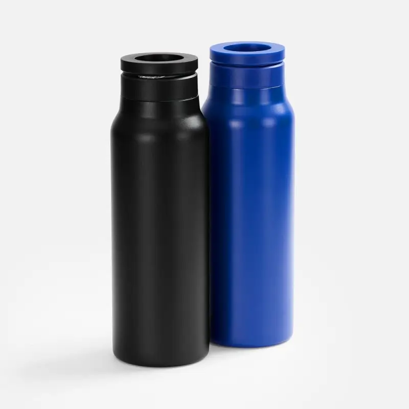 Термобутылка Magnus с магнитным держателем для телефона, синяя