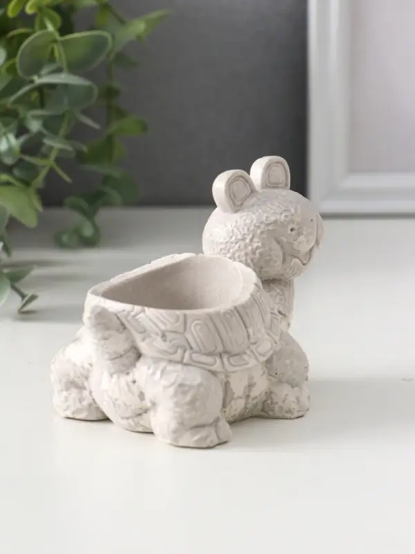 Фигура с подставкой для мелочей &laquo;Черепаха&raquo;, 7.5&times;10&times;6 см, под камень