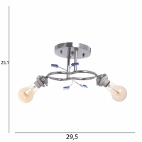 Люстра "Бет" БП 2х40Вт Е27 Хром МОДЕЛЬ: 2612365 Люстра "Бет" БП 2х40Вт Е27 Хром МОДЕЛЬ: 2612365