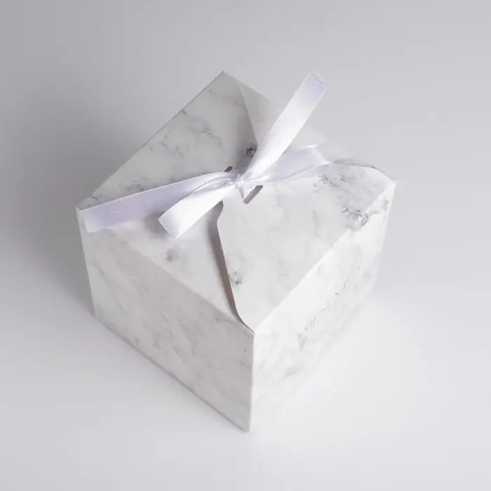 Коробка подарочная складная, упаковка, &laquo;Мрамор&raquo;, 12 х 12 х 12 см