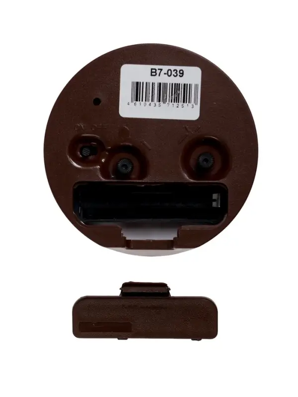 Будильник "Капибара", плавный ход, d=8 см, корпус коричневый