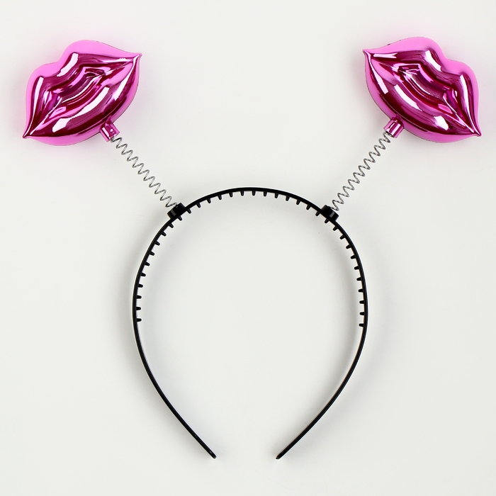 Карнавальный ободок &laquo;Губы&raquo;, цвет розовый