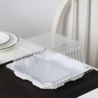 Дно для тортницы пластиковое одноразовое ИП-43, 18,5&times;18,5&times;10,5 см, внутренний 16&times;16&times;10 см, 480 шт/уп