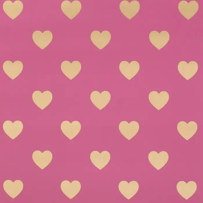 Пленка матовая &laquo;Золотые сердца&raquo;, фиолетовый, 57&times;57 см &plusmn;5% см