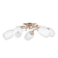 Люстра потолочная Кера 5х60Вт Е14 Золото 56x56x18 см Люстра потолочная Кера 5х60Вт Е14 Золото 56x56x18 см