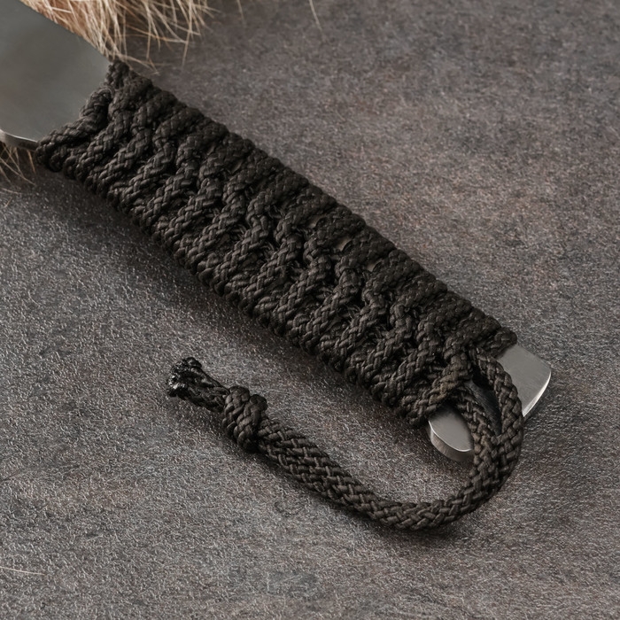 Нож кавказский "Диверсант" с ножнами, сталь - 65х13, рукоять - шнуровка