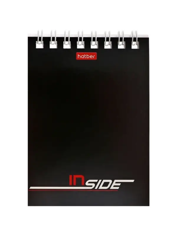 Блокнот А7 40л на гребне "INSIDE", обл мел карт 40Б7B1гр_01622